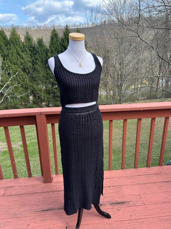 Free People Dresses & Skirts - NEW! Free People Beach Havana Sweater Set in Black
